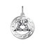 Серебряная подвеска Близнецы с резным орнаментом 53011766-3